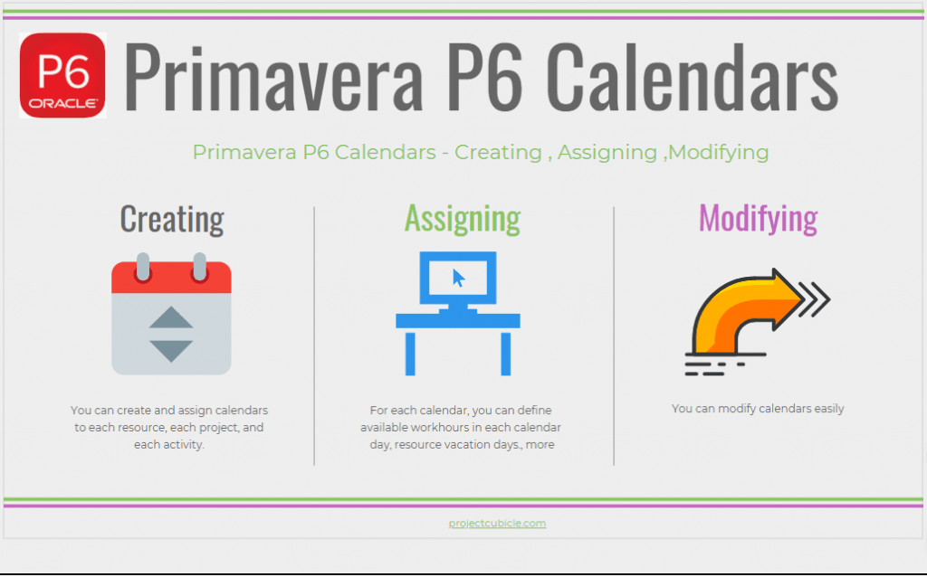 Primavera P6 Calendars Creating and Assigning projectcubicle