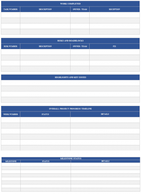 Project Status Report Template Example & Steps - projectcubicle