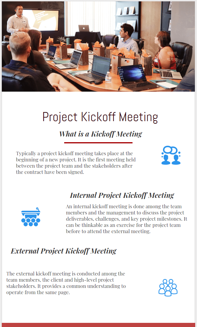 project team meeting
