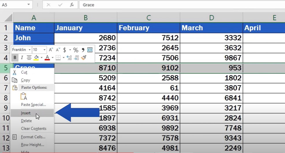 How To Add Rows In Excel Projectcubicle Projectcubicle