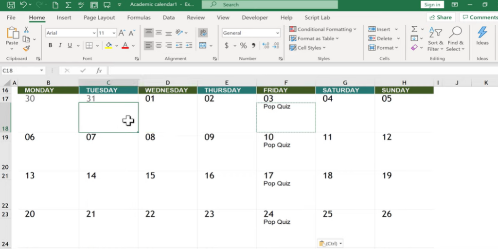 calendar-template-in-excel