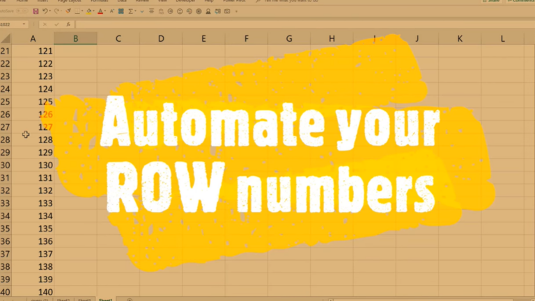 auto-number-in-excel