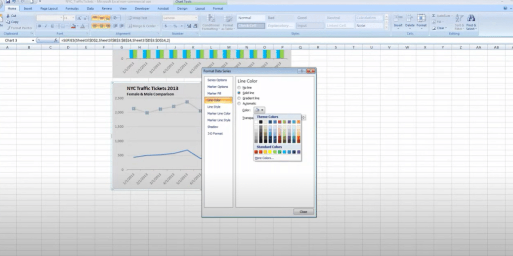 how-do-i-change-a-line-chart-in-excel-to-a-style