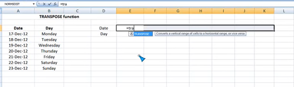 Convert Columns To Rows In Excel Transpose Rotate Data 4873