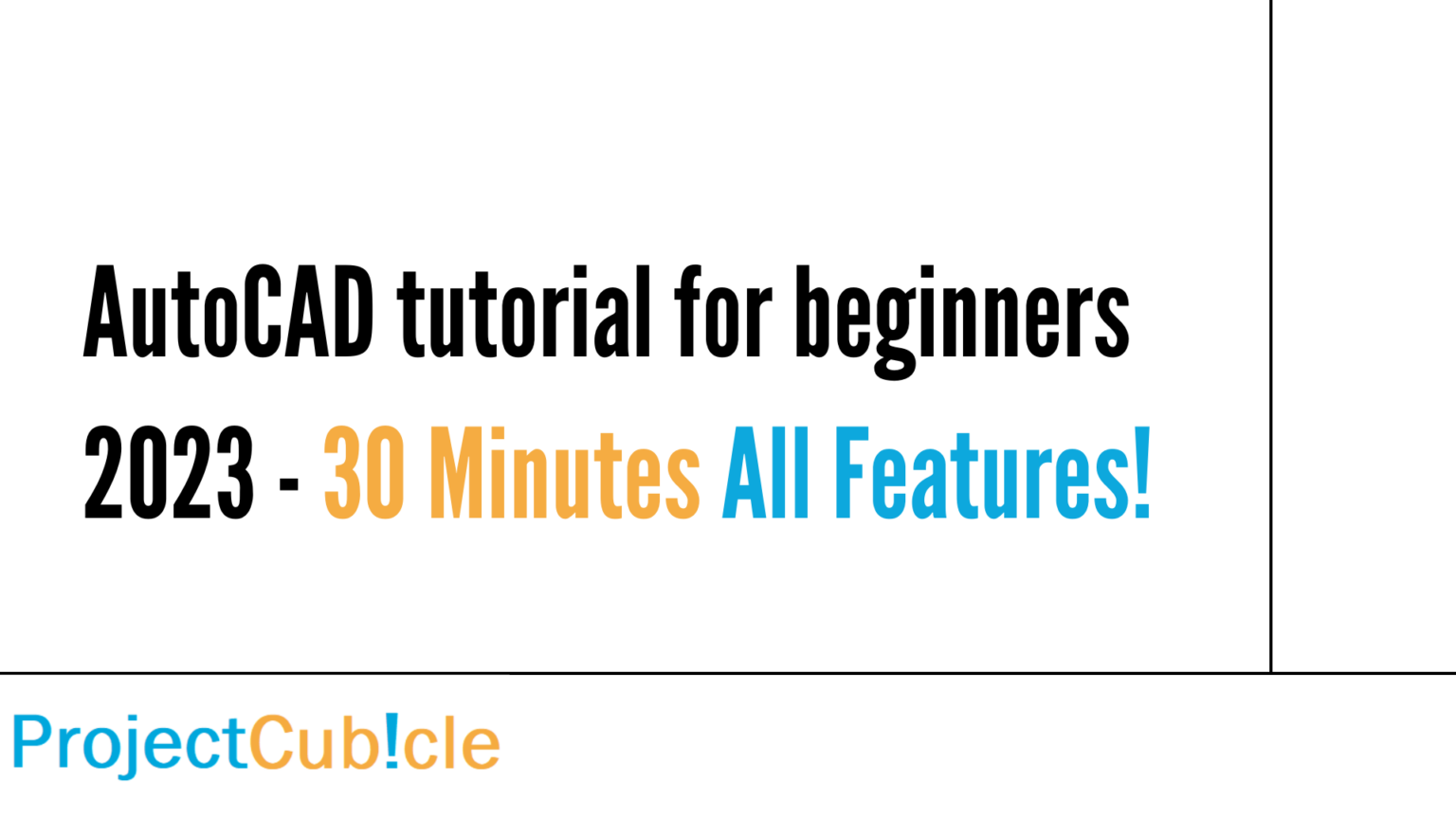 AutoCAD Tutorial For Beginners 2023 - 30 Minutes All Features!