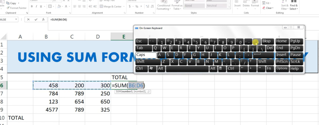 Excel SUM Shortcut Boosting Your Productivity